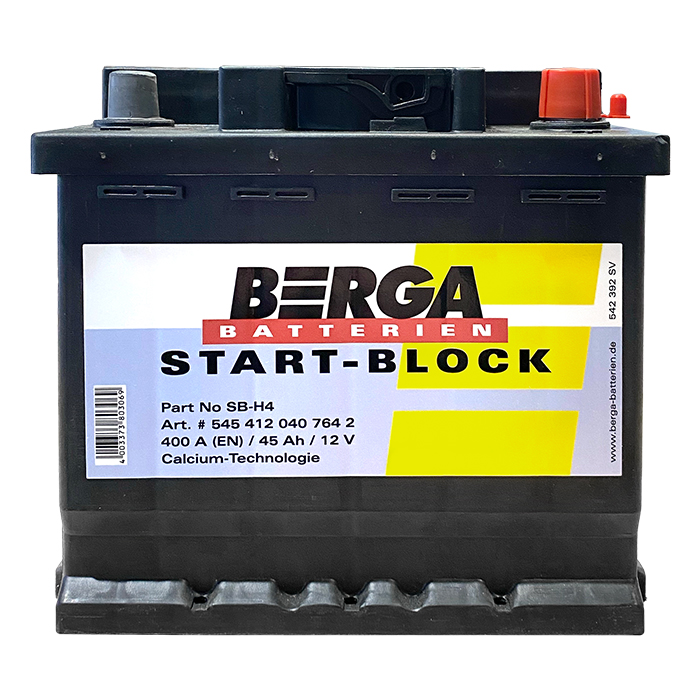 Акумулятор BERGA Startblock 45Ah Ев (-/+) (400EN)